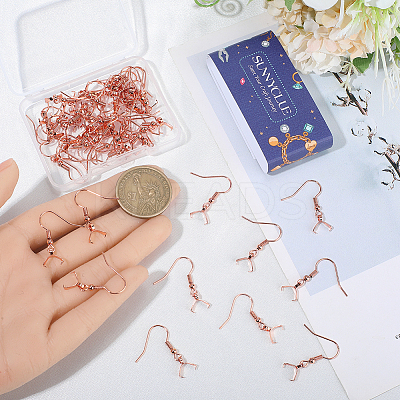 50Pcs 304 Stainless Steel Earring Hooks STAS-SC0010-74RG-1