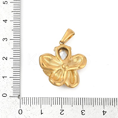 304 Stainless Steel Rhinestone Pendants LS-STAS-K291-06G-02-1