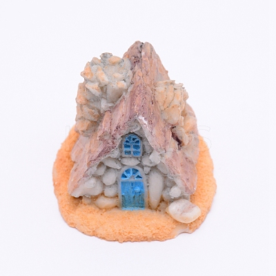 Resin House Decorations DJEW-WH0008-09-1