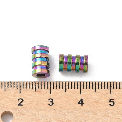 Ion Plating(IP) 304 Stainless Steel Tube Beads STAS-WH0055-03RC-1