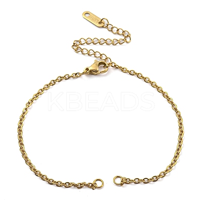 304 Stainless Steel Cable Chains Bracelet Making LS-AJEW-P119-01G-1