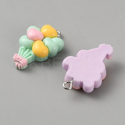 Opaque Resin Pendants MACR-P043-N07-1-1
