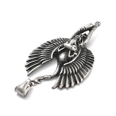 304 Stainless Steel Big Pendants X-STAS-V008-05AS-1