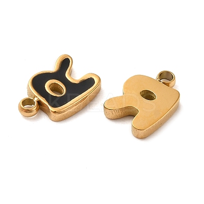 304 Stainless Steel Enamel Charms STAS-L022-292G-R-1
