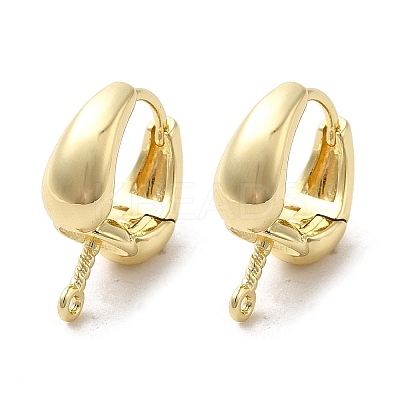 Rack Plating Brass Hoop Findings LS-EJEW-A031-08G-1
