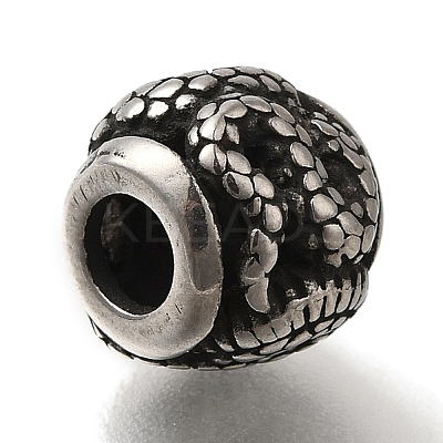 304 Stainless Steel European Beads STAS-D191-08A-AS-1