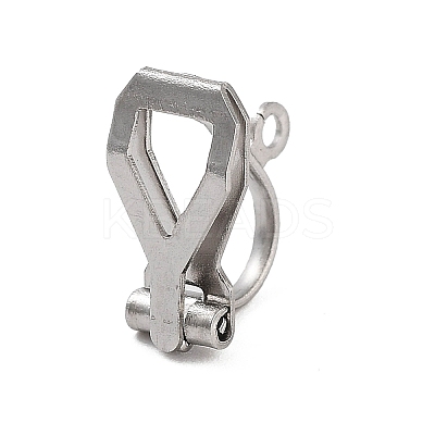 Stainless Steel Clip-on Earring Findings STAS-XCP0001-85-1