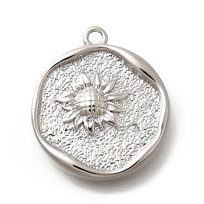 Brass Micro Pave Cubic Zirconia Pendants KK-Q035-16A-P-1