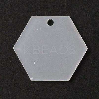 Transparent Acrylic Pendants LS-TACR-WH0001-70-1