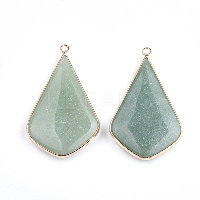 Natural Green Aventurine Big Pendants G-S344-28B-1