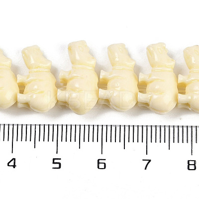 Synthetic Coral Dyed Carved Beads Strands CORA-K009-04B-1