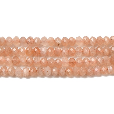Natural Sunstone Beads Strands G-F460-02-1