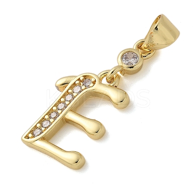 Brass Micro Pave Cubic Zirconia Pendants KK-M319-02G-E-1