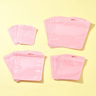 40Pcs 4 Styles Macaron Color Plastic Yin-yang Resealable Bags OPP-FS0001-18C-1