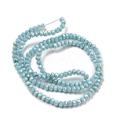 Opaque Baking Paint Glass Beads Strands DGLA-F002-03A-1