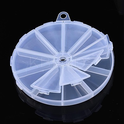 Flat Round Polypropylene(PP) Bead Storage Containers CON-S043-045C-1