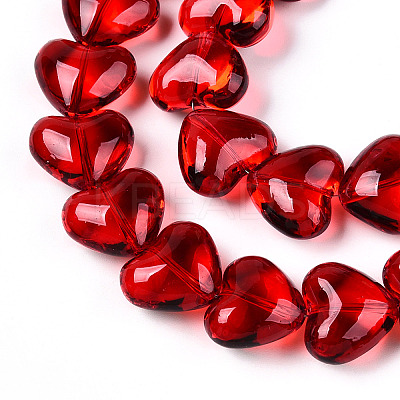 Transparency Glass Beads Strands GLAA-T023-13A-1