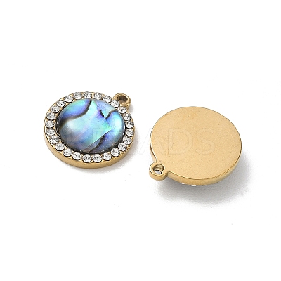 Natural Paua Shell Pendants SA-CBA11D7-19B-G-1