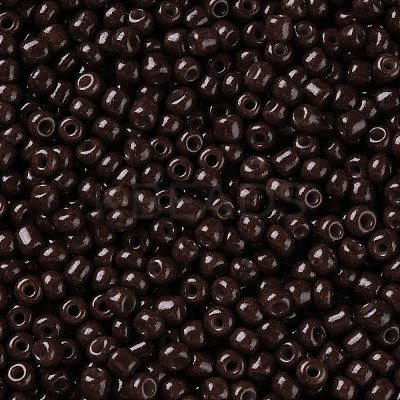 Baking Paint Glass Seed Beads SEED-S002-K18-1