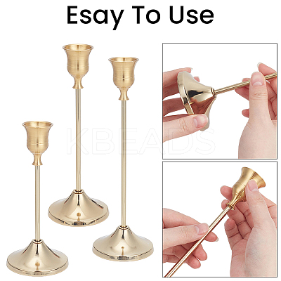 2 Bags Iron Candle Holder Sets AJEW-CN0007-88-1