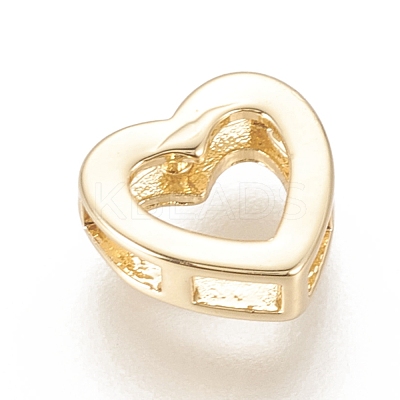 Brass Slide Charms KK-F811-07G-1