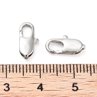Rack Plating Brass Lobster Claw Clasps KK-F090-23P-01-1