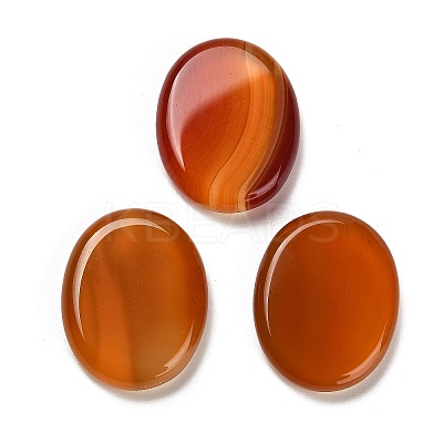 Natural Red Agate(Dyed & Heated) Cabochons G-C166-02E-1