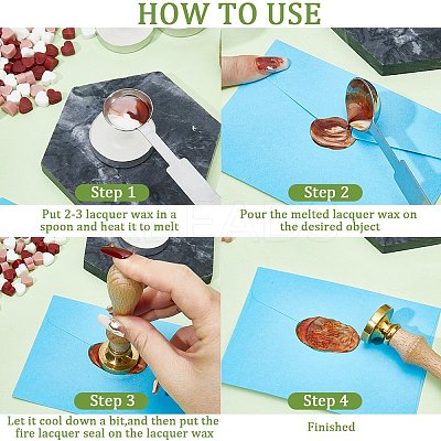 400Pcs Octagon Sealing Wax Particles DIY-CP0009-24B-1