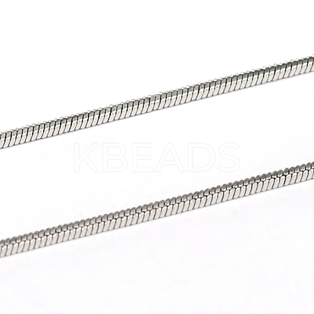 304 Stainless Steel Square Snake Chains CHS-L001-165-0.9mm-1