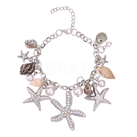 Trendy Charm Bracelets BJEW-PH0004-03-1