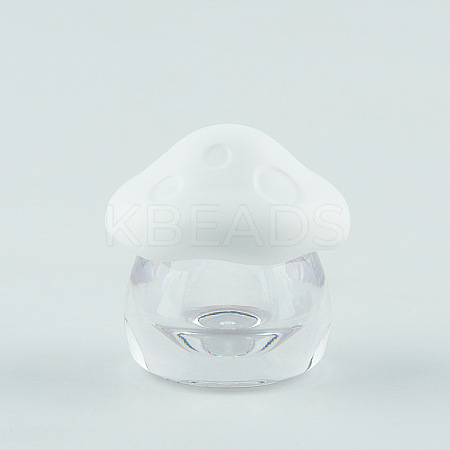 Mushroom Shape Transparent Acrylic Refillable Container with PP Plastic Cover PW-WG73815-09-1