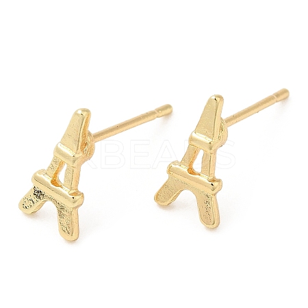 Eiffel Tower Alloy Stud Earrings for Men Women PALLOY-Q447-24LG-1