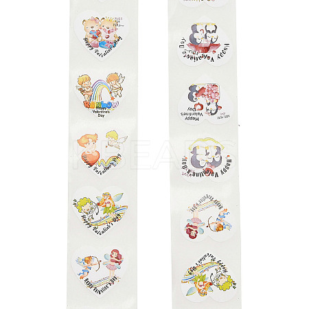 Valentine's Day Theme Heart Paper Picture Stickers LS-STIC-Q015-03A-1