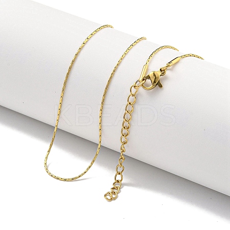 Ion Plating(IP) 304 Stainless Steel Boston Link Chain Necklaces NJEW-R266-06G-1