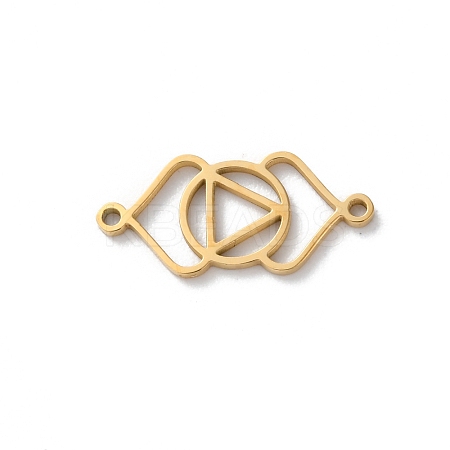 304 Stainless Steel Hollow Chakra Links LS-STAS-S149-05F-1