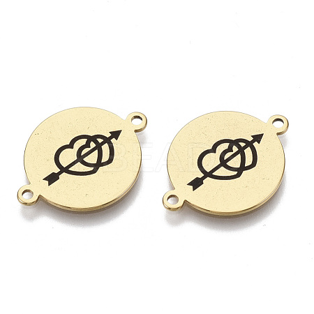 201 Stainless Steel Enamel Links connectors STAS-S079-145G-G-1