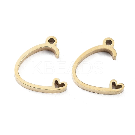 304 Stainless Steel Charms STAS-M327-02G-C-1