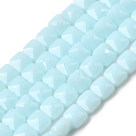 Opaque Glass Beads Strands GLAA-L050-C14-1