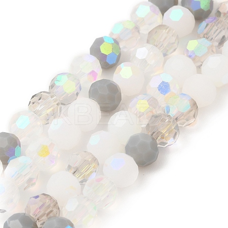 Electroplate Glass Beads Strands X1-EGLA-P048-A03-1