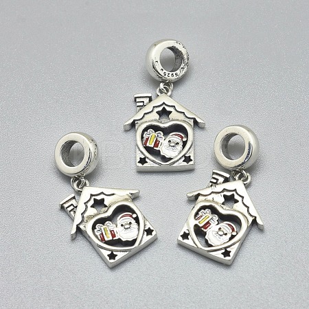 925 Sterling Silver European Dangle Charms STER-I019-34AS-1