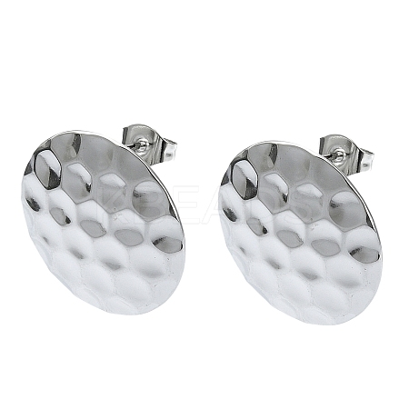 Tarnish Resistant 201 Stainless Steel Stud Earrings EJEW-K270-15P-1
