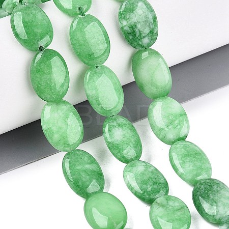 Dyed Natural White Jade Beads Strands G-N370-01A-07-1