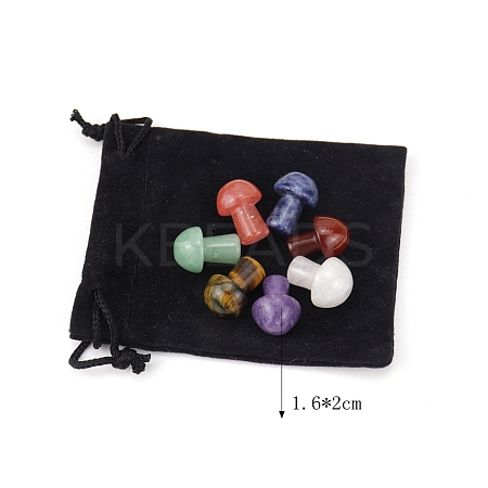 7Pcs Mixed Gemstone Display Decorations PW-WG33192-03-1