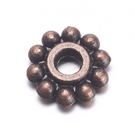 Gear Tibetan Style Alloy Spacer Beads LS-RAB145-NF-1