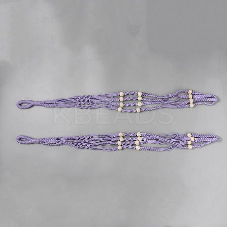 Cotton Crochet Macrame Hanging Planters AJEW-WH20042-17C-1