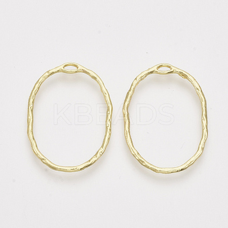 Alloy Open Back Bezel Pendants PALLOY-S121-84-1