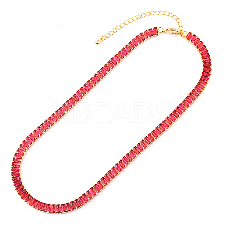 Cubic Zirconia Classic Tennis Necklace LS-HW0475-04-1