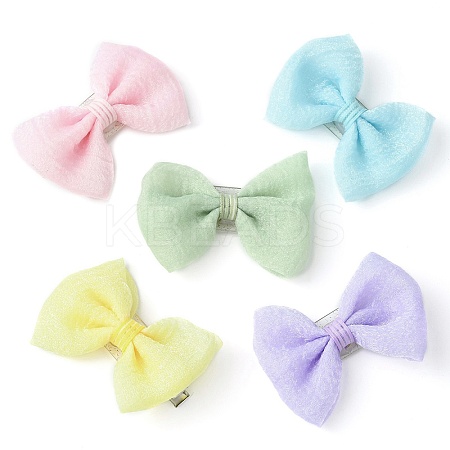 Cute Bowknot Organza Alligator Hair Clips PHAR-JH00096-1