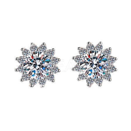 Anti-Tarnish 925 Sterling Silver Micro Pave Clear Cubic Zirconia AJEW-U007-10P-1