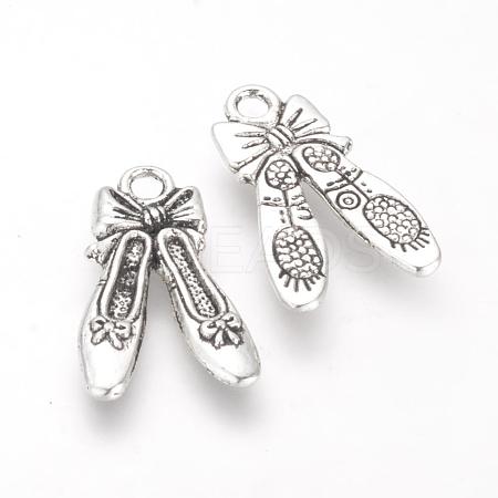 Tibetan Style Alloy Pendants TIBE-Q070-16AS-RS-1